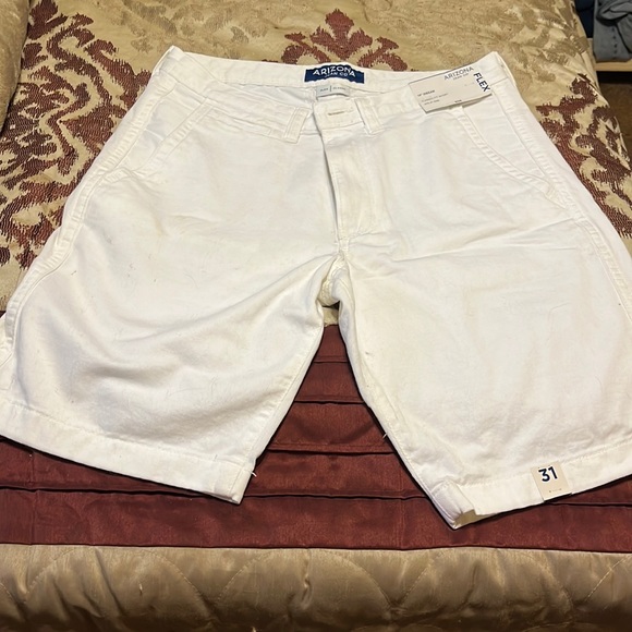 Arizona Jean Company Shorts Nwt Mens Classic Fit 3 Waist White